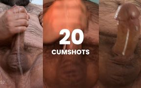 Daddy Bear Cumpilation - 20 Cumshots