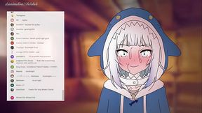 Gawr Gura forgot to turn off the stream before sex ! Anime hentai 2d ( Cartoon porn )