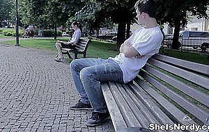 She is nerdy - fucked instead of studying alone