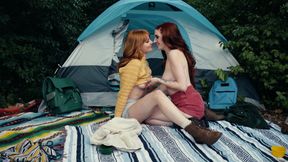 ”Aria Carson goes camping with her lesbian neighbor Lacy”