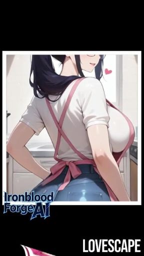 Busty Ai Waifu Gets MILF Compilation- Lovescape Daily