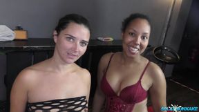 Two Beautiful Babes Getting Their Reward After an Amazing Blowbang