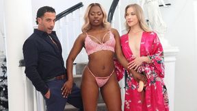 Impressive FFM fuck with hot dolls Diana Grace and Tessa Thomas