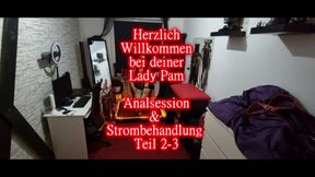 Dominant MILF Fists Sub's Gaping Ass with Electro Thrills