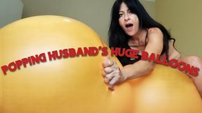 Popping my husband’s balloons