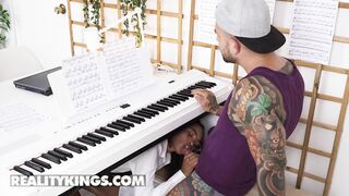 REALITY KINGS - Barbie Rous Gets Bent Over The Keyboard For Her Hottest Piano Lesson Ever