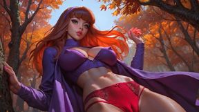 Daphne Blake Sexy Dance In Red Panties For Adult Boys. Bouncing Boobs AI
