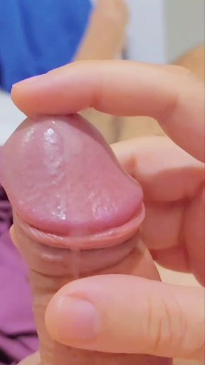 Overflowing with cum on the edge, then using it as lube