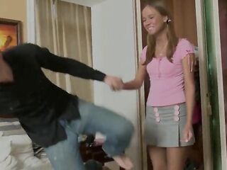PonyTailed School Lady Luzyh T Eats His Balls & Rod In advance of Creampie!