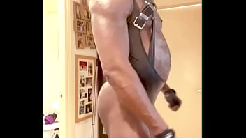 Black Muscle Fetish Sex Flex Show
