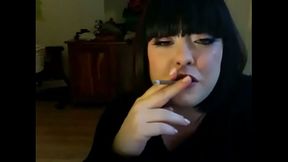 Goth Slut Smokes 2 More Cigarettes