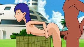 Bulma with Vegueta, Dragon Ball Z