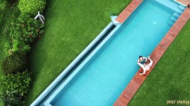Amateur Asian Couple Fucking At The Pool In Costa Rica Public Facial Cumshot WMAF