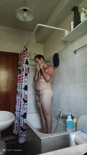Completely Naked in the Shower
