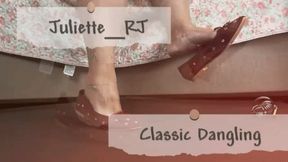 Juliette_RJ Classic Dangling for you with slave in chastity watching FOR MOBILE DEVICES USERS - DANGLING - FOOT FETISH - CUM COUNTDOWN - THICK LEGS