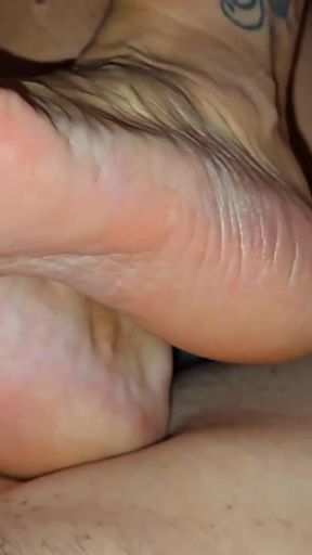 Early in the Morning, My Stepson Fucks My Soles