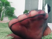 Foot Fetish compilation video - barefoot and nylon soles and toes