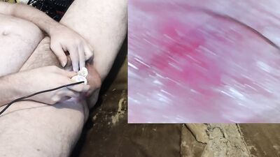 Examining my crotch before and after a needed shower