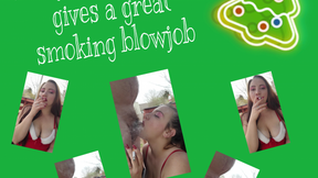 Mrs. Claus gives a great smoking BJ!