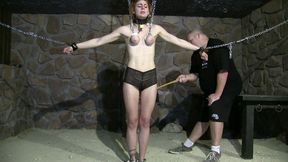 Muriel LaRoja - Chained Breast Predicament and Bondage Endurance Challenge - Part 2 wmv SD