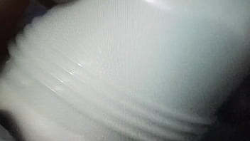 My solo with toy while best friends sister watching me cum