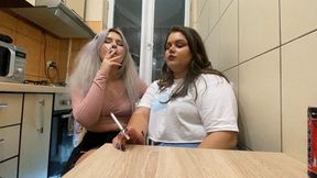 Me and my girl smoking and thinking about your fantasies