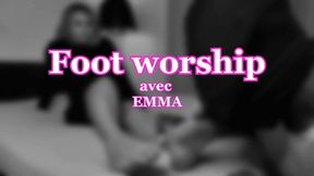 EMMA - FOOT WORSHIP #1 : De nouveaux pieds de brésilienne rien que pour moi !