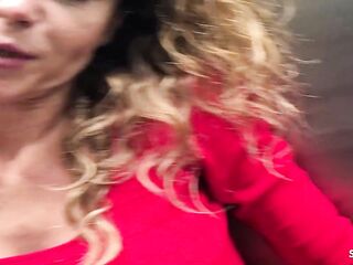 German Nymphomaniac mother I'd like to fuck Get Risky Bang by Stranger in Elevator