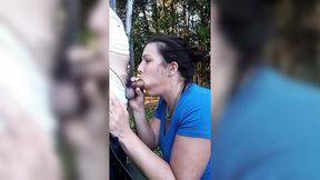 Public Park blowjob & cumshot