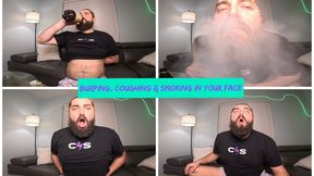 BURPING, COUGHING & SMOKING IN YOUR FACE 4K