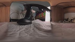 8KVR360 cc office boots dominate POV