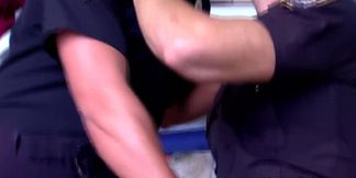 Homosexual Security Guard Finishes off