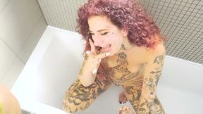 tony rope: dutch slut blazy takes monster bbc in her ass and drinks piss