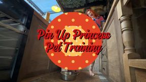 Pin-Up Pet Training: Good Boys Eat Their Own Cum From a Bowl