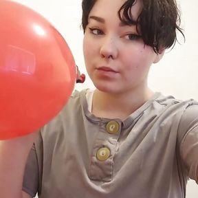 Blowing up 5 balloons