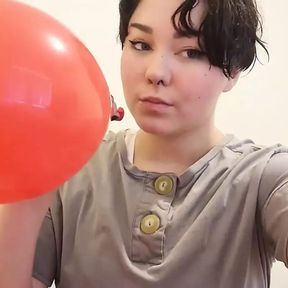 Blowing up 5 balloons