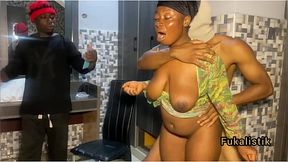 Pervert big cock sneaky fucking landlord big tits horny cheating wife