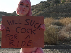 I would normally never do this. But she had a sign saying sucks cock for a ride