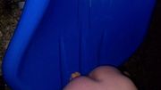 jvixan slams dildo deep in crowded park