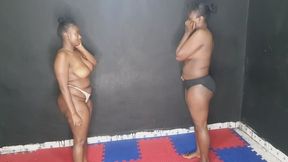 Real catfight which start with 2 hot slaps