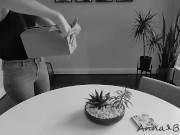 Anna Bound Unboxes Huge Black Dildo and Puts It to Work while Rubbing Her Pussy and Ass [Trailer]