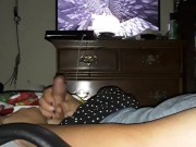Femboy Trap Almost Caught Masturbating Beside Boyfriend