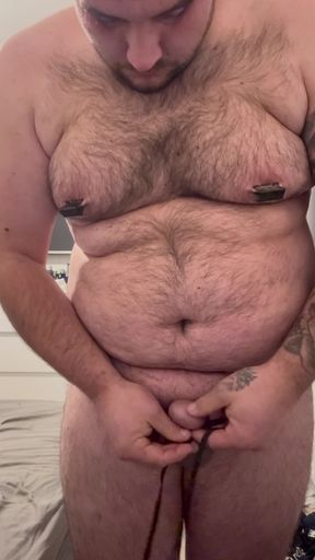 Cock Bondage with Balls Above Cock