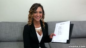Jaye Summers persuades him to sell an apartment using her pussy