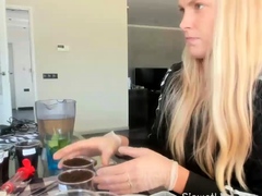 Hottest Amateur 19yo Blonde Teen going solo on Webcam