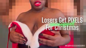 Losers Get Pixels For Christmas uncensored - Royal Ro topless femdom pov