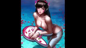 d.va (overwatch, hentai, slideshow)