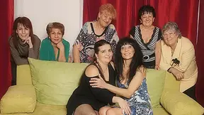 Old And Legal-age Lesbians Perform In A Room Full Of Mature Ladies - MatureNL