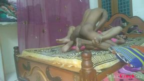 Real Indian Couple Sex Tape - Passionate Kissing and Fucking - Creampie with Cum Inside