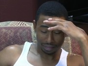 Direct prostate stimulation drained the precum from Loras' cock